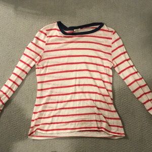 Red and white striped long sleeve